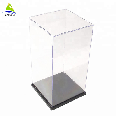 높은 광택 사각 아크릴 전시 상자 사치품 싱크대 장식적인 주문을 받아서 만들어진 명확한 상자