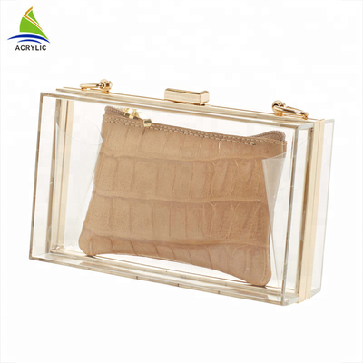 직업적인 최신유행 명확한 주문 아크릴 지갑 18×4.5×11 Cm 세륨 증명서
