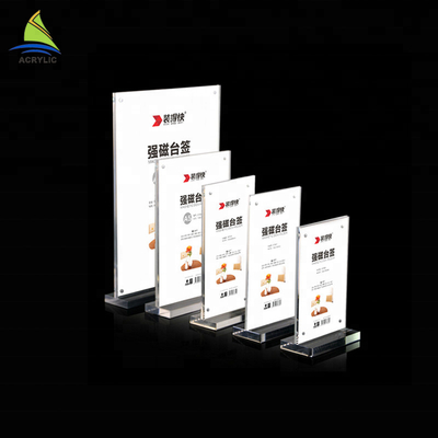 새로운 디자인 아크릴 표시 전시 홀더 싱크대 아크릴 표시 소책자 홀더