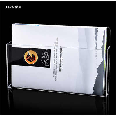 OEM 아크릴 소책자 홀더, 잘 고정된 플라스틱 1/3 A4 전단 홀더