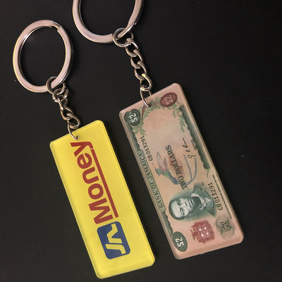 청소하게 쉬운 선물 광고를 위한 유행에 의하여 인쇄되는 주문 아크릴 Keychains