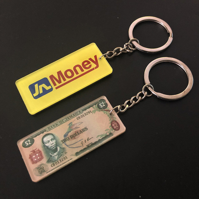 청소하게 쉬운 선물 광고를 위한 유행에 의하여 인쇄되는 주문 아크릴 Keychains