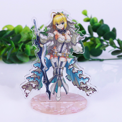 주문 아크릴 싱크대 진열장 Standee 일본의 애니메이션 숫자 인쇄된 아크릴 Keychain