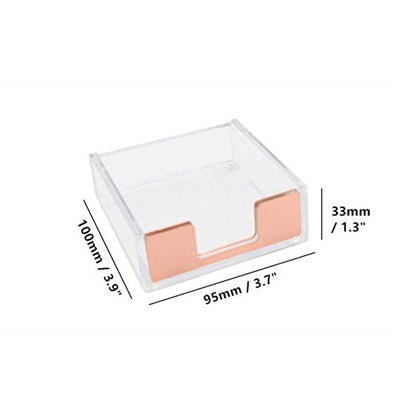 주문을 받아서 만들어진 명확한 플라스틱 유리 4x6 아크릴 소책자 홀더/종이 끈끈한 메모장 홀더
