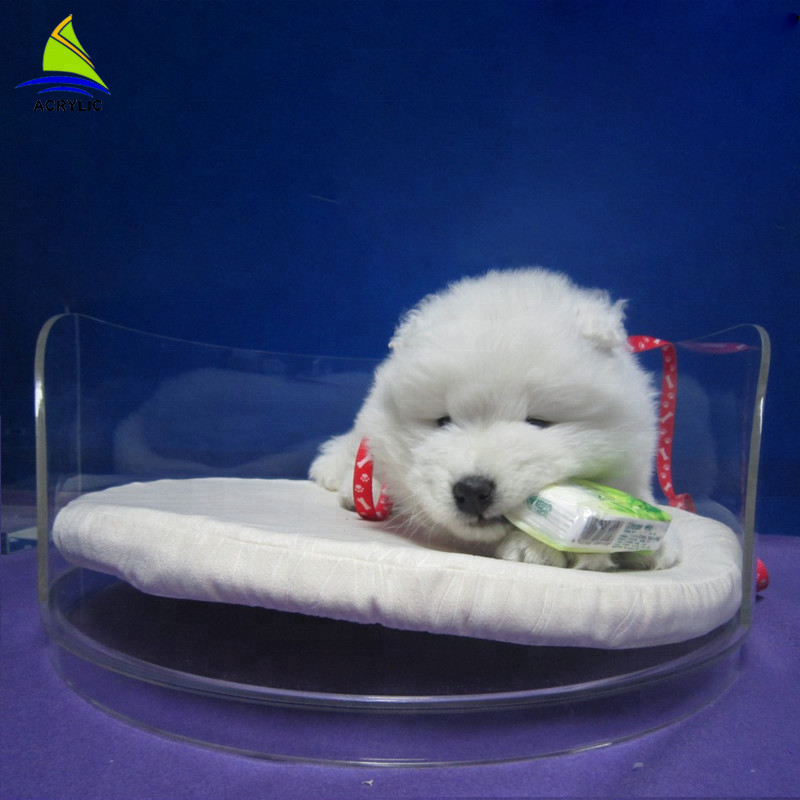 개와 고양이 아크릴 식당 의자를 위한 아크릴 애완 동물 침대 굴 집
